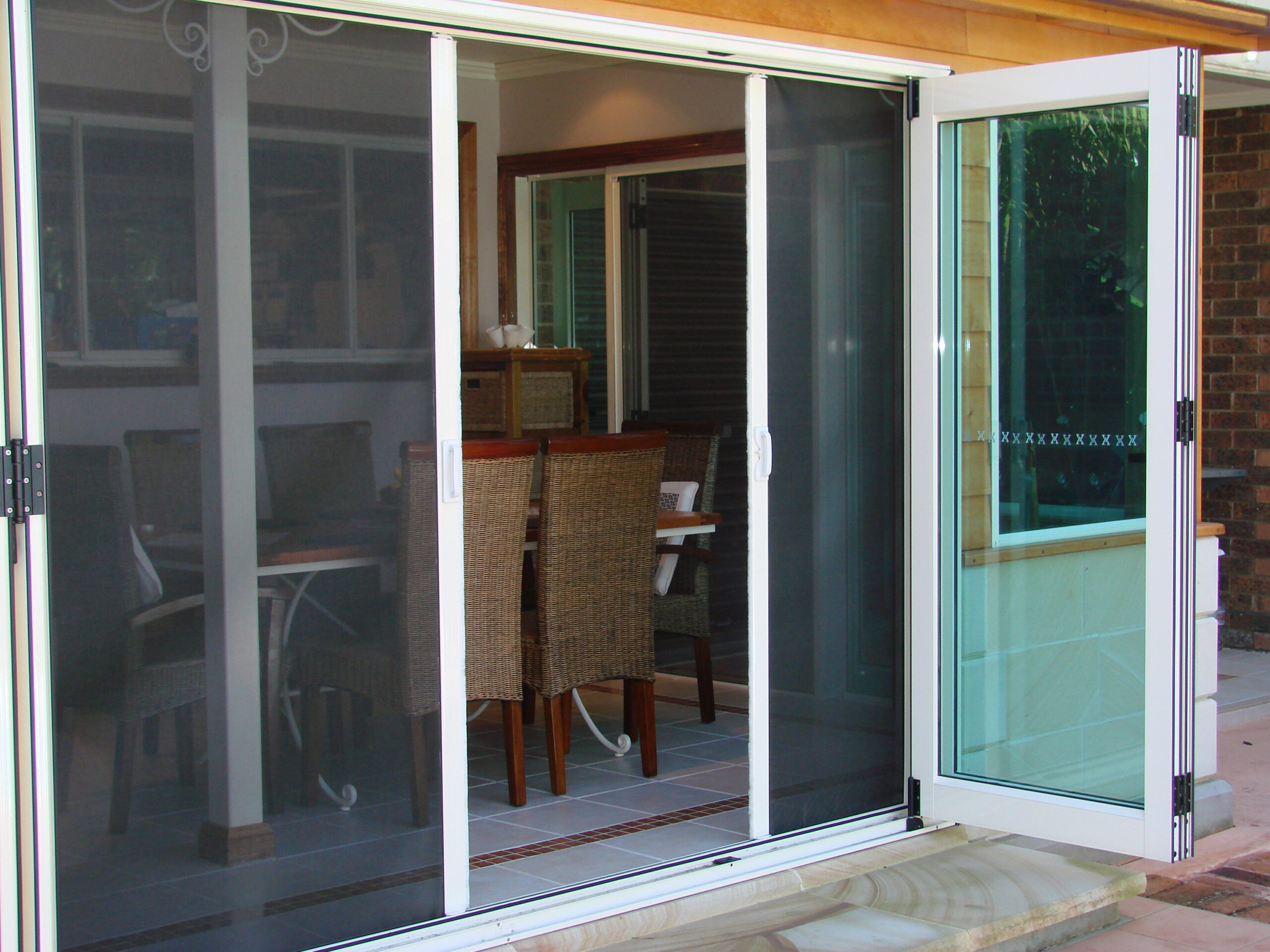 Retractable fly screen installed in Sydney